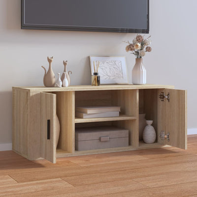 TV-taso Sonoma-tammi 100x35x40 cm tekninen puu
