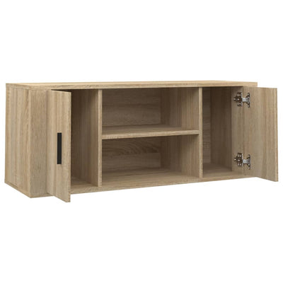 TV-taso Sonoma-tammi 100x35x40 cm tekninen puu