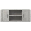 TV-taso betoninharmaa 100x35x40 cm tekninen puu