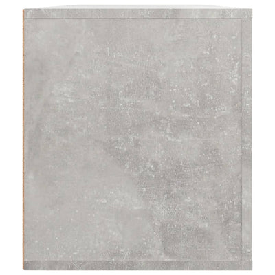 TV-taso betoninharmaa 100x35x40 cm tekninen puu