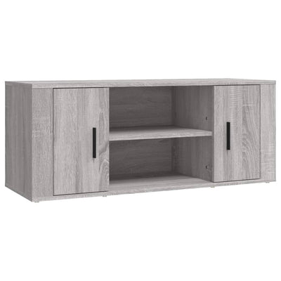 TV-taso harmaa Sonoma 100x35x40 cm tekninen puu
