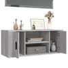 TV-taso harmaa Sonoma 100x35x40 cm tekninen puu