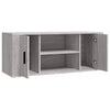 TV-taso harmaa Sonoma 100x35x40 cm tekninen puu