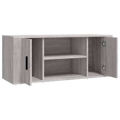 TV-taso harmaa Sonoma 100x35x40 cm tekninen puu