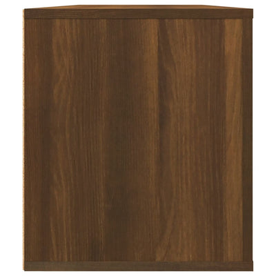 TV-taso ruskea tammi 100x35x40 cm tekninen puu