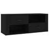 TV-taso musta 100x35x40 cm tekninen puu