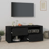 TV-taso musta 100x35x40 cm tekninen puu