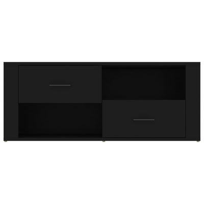 TV-taso musta 100x35x40 cm tekninen puu