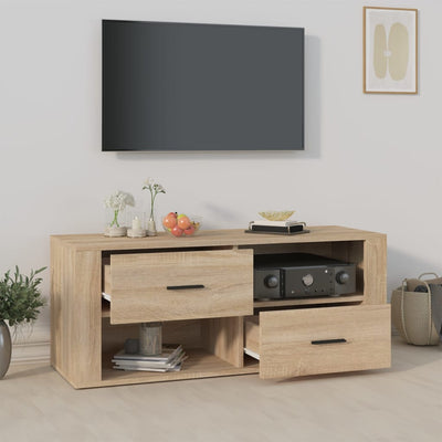 TV-taso Sonoma-tammi 100x35x40 cm tekninen puu