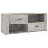 TV-taso betoninharmaa 100x35x40 cm tekninen puu