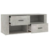 TV-taso betoninharmaa 100x35x40 cm tekninen puu