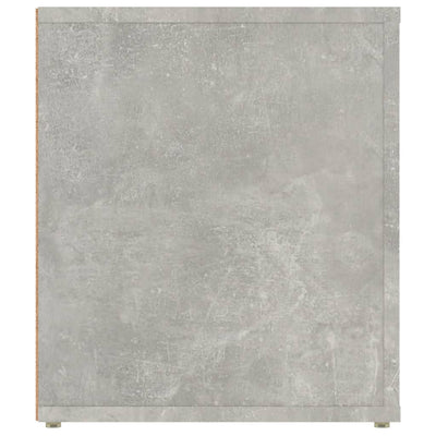 TV-taso betoninharmaa 100x35x40 cm tekninen puu