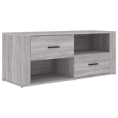 TV-taso harmaa Sonoma 100x35x40 cm tekninen puu