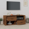 TV-taso ruskea tammi 100x35x40 cm tekninen puu