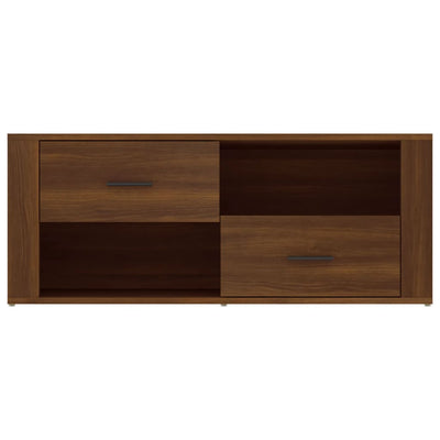 TV-taso ruskea tammi 100x35x40 cm tekninen puu