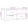 TV-taso ruskea tammi 100x35x40 cm tekninen puu