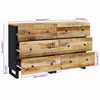 Senkit 2 kpl 60x33x75 cm karkea mangopuu