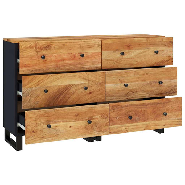 Senkit 2 kpl 60x33x75 cm täysi akaasiapuu