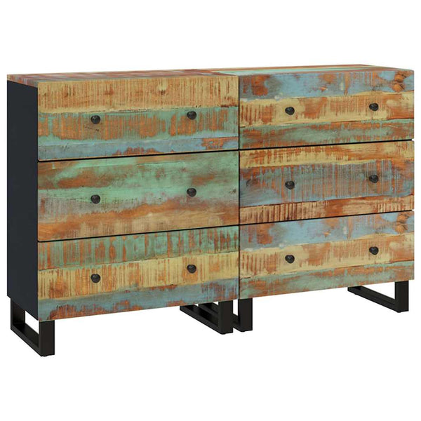 Senkit 2 kpl 60x33x75 cm kierrätetty täyspuu