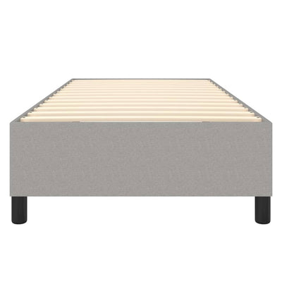 Vaaleanharmaa sängynrunko Judie 90x190 (single kangas)