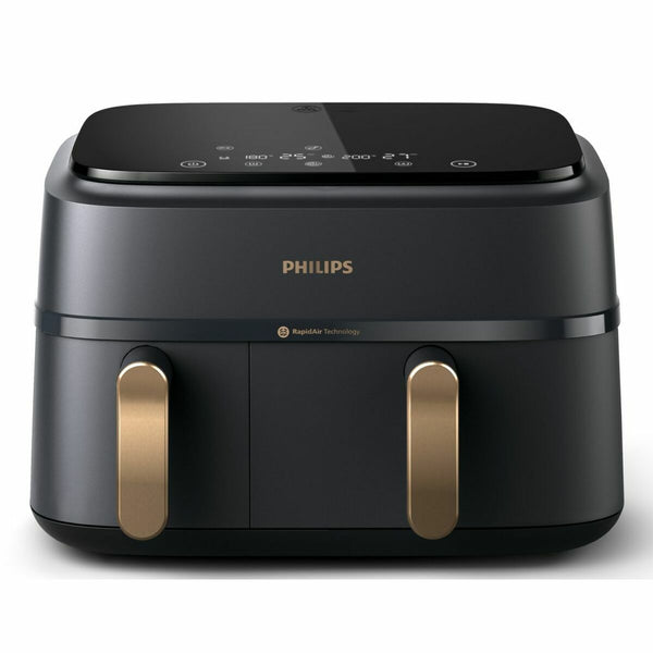 Philips Kuumailmapaistaja Musta 9 L - Vuodevaatteet.fi