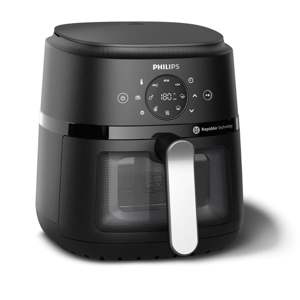 Philips Airfryer 1500 W 4,2 L Musta/Hopeinen - Vuodevaatteet.fi