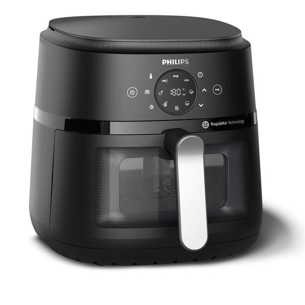 Philips Airfryer 1700 W 6,2 L Musta/Hopeinen - Vuodevaatteet.fi