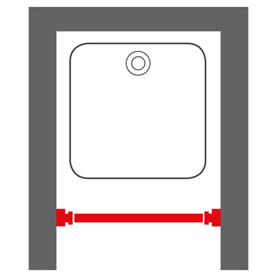 Sealskin Teleskooppivartinen suihkuverhon tanko 80-130 cm musta
