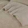 VUODEVAATTEET - Check Teddy Taupe Pussilakanasetti