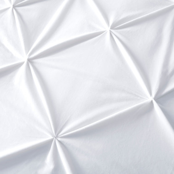 Samettipussilakana Pintuck Valkoinen 240 x 200/220