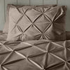 Samettinen Pintuck Pussilakanasetti Taupe 240 x 200/220