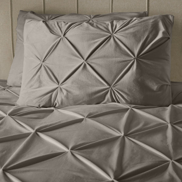 Samettipussilakana Pintuck Zand 200 x 200/220