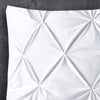 Velvet Pintuck Tyynynpäälliset 2kpl Valkoinen 60 x 70