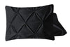 VUODEVAATTEET - Velvet Pintuck 2-pack tyynyliina musta