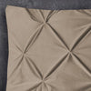 Velvet Pintuck Tyynynpäälliset 2kpl Taupe 60 x 70