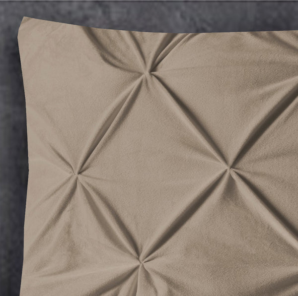 Velvet Pintuck Tyynynpäälliset 2kpl Taupe 60 x 70