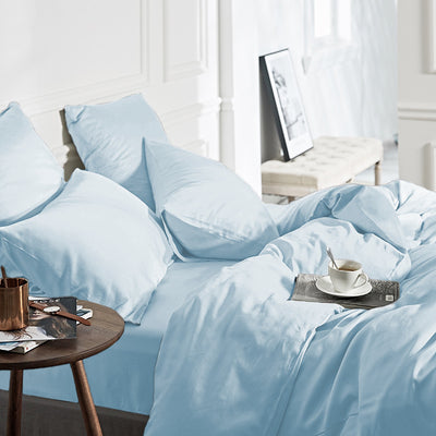 Bambu pussilakanasetti Sininen 140 x 200/220