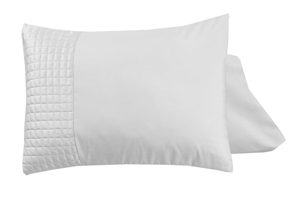 Mikrokuitu Tyynyliina Velvet Band 2 kpl Valkoinen 60 x 70