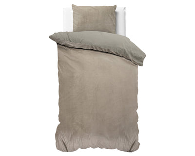 Pussilakanasetti Velvet uni Taupe/Harmaa