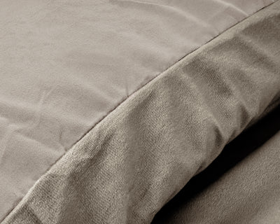 Pussilakanasetti Velvet uni Taupe/Harmaa