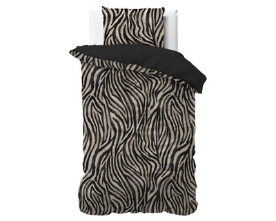 Pussilakanasetti - Zebra Icon Musta