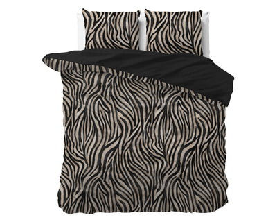 Pussilakanasetti - Zebra Icon Musta