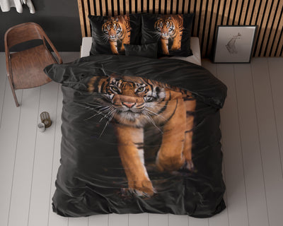 Pussilakanasetti - Tiger Icon Musta