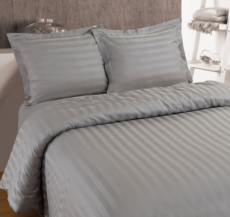 Hotelli pussilakanasetti - Hotel stripe Harmaa 140 x 200/220