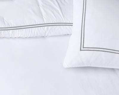 Percale pussilakanasetti - Brata Valkoinen 200 x 200/260