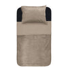 Pussilakanasetti Velvet Piping Taupe / Harmaa