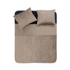 Pussilakanasetti Velvet Piping Taupe / Harmaa