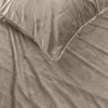 Pussilakanasetti Velvet Piping Taupe / Harmaa
