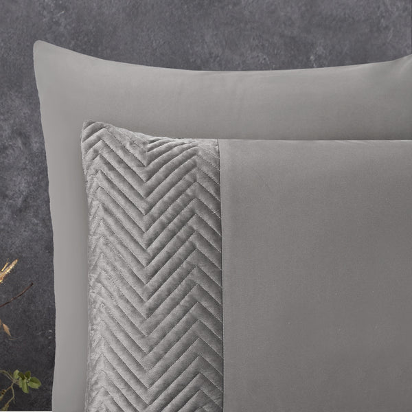 Samettinen Pussilakanasetti Harmaa 140 x 200/220