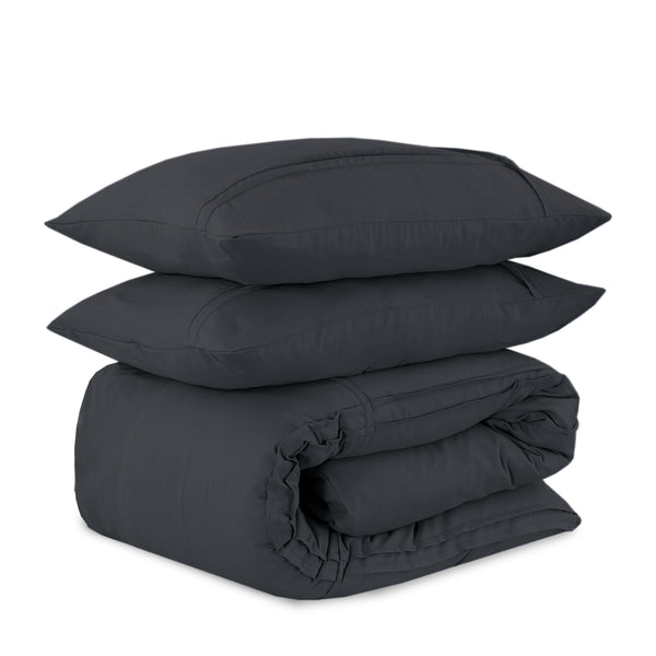 Antrasiitinharmaa Pussilakanasetti 240 x 200/220